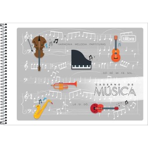 Caderno Musica Flexivel 48fls 205x149mm-109283-19440