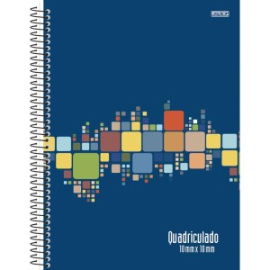 Caderno Quadriculado Univers. 10mmx10mm Espiral Cd.80f-110519-14221