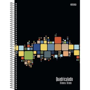 Caderno Quadriculado Univers. 10mmx10mm Espiral Cd.80f-110519-51184