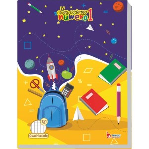 Caderno Quadriculado Univers. 1x1cm 40f Broch.numero 1 Cd-109122-56979