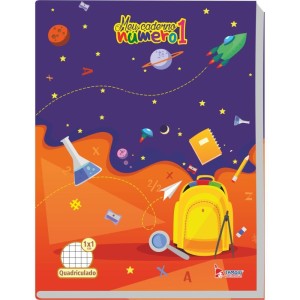 Caderno Quadriculado Univers. 1x1cm 40f Broch.numero 1 Cd-109122-83787