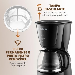 Cafeteira Dolce Arome Eletrica 127v Pret-109375-25295