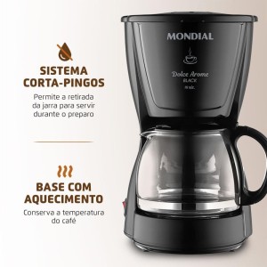 Cafeteira Dolce Arome Eletrica 127v Pret-109375-84951