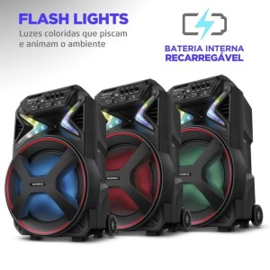 Caixa Acustica Connect Lights 400w Bivolt-109414-40763