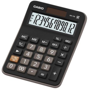 Calculadora De Mesa 12 Dig. Preta Solar/bateria-111391-12474