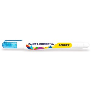 Caneta Corretiva Acrilex 5ml Metal Branca-110719-68049