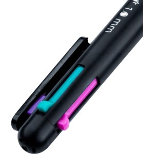 Caneta Esferografica Neon 4 Cores 1.0mm Preta-109302-84376