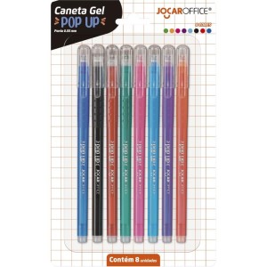 Caneta Gel Pop Up 0.55mm 8cores-110314-19469