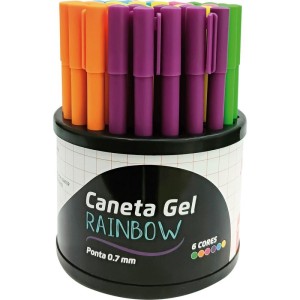 Caneta Gel Rainbow 0.7mm 6cores-110321-34970