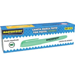 Caneta Marca Texto Mp 612 Pastel Verde