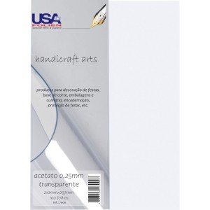 Capa Para Encadernacao A4 Acetato Cristal 0,25mm-107804-42384