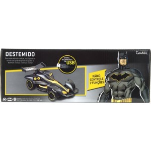 Carrinho Controle Remoto Batman Destemido Rc7fun/bat.re-038394-60115