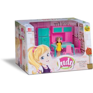 Casinha De Boneca Colecao Judy Cozinha C/boneca-093064-67952