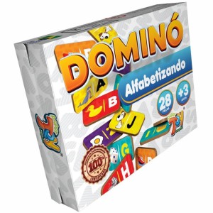 Domino Alfabetizando Em Madeira 28pcs-111616-62539