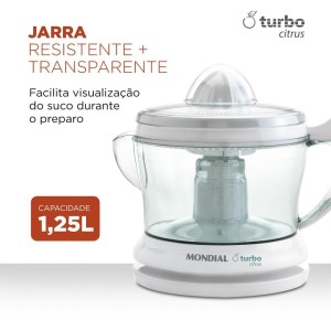 Espremedor De Frutas Turbo Citrus 127v Branco-109377-41731