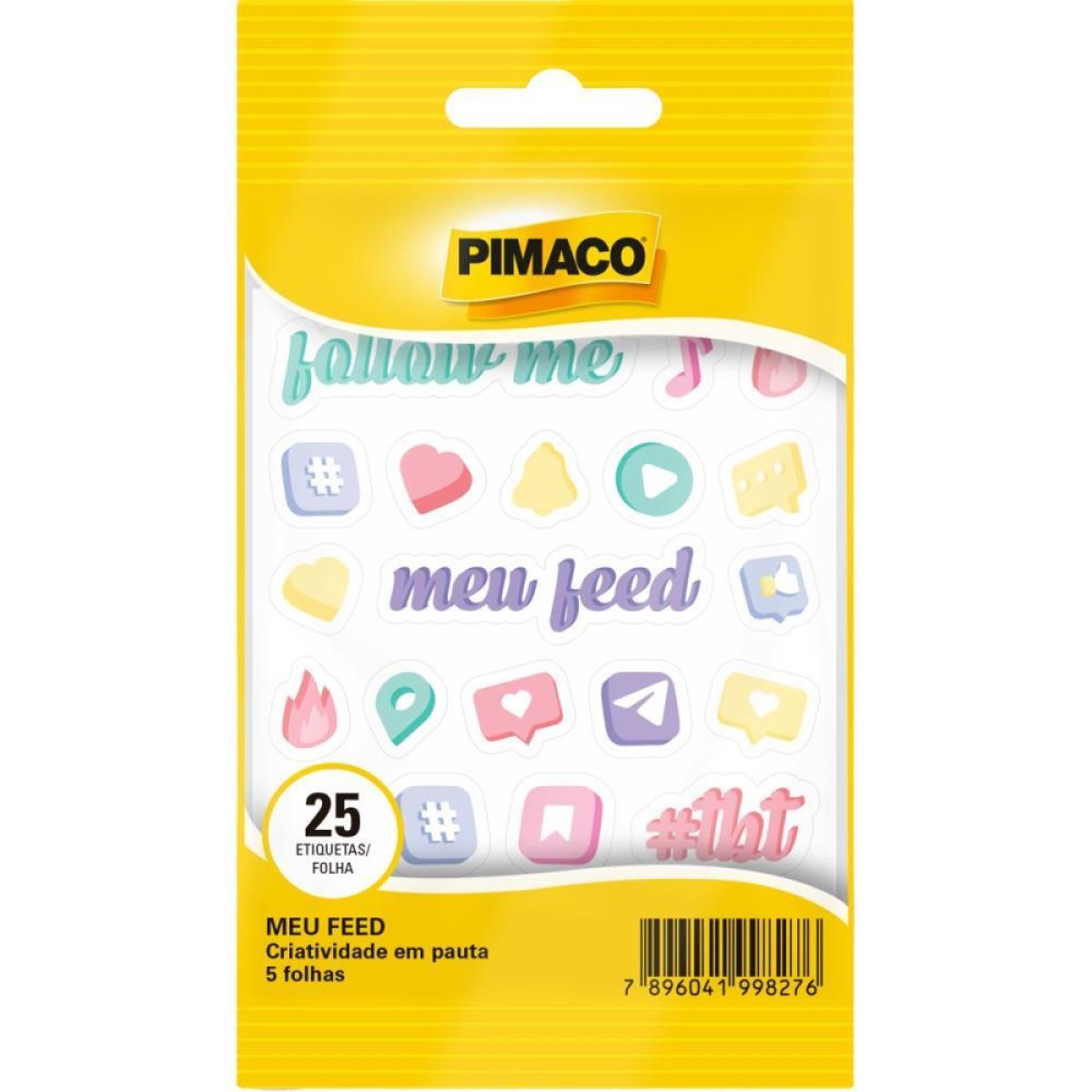 Etiqueta Lisa Com Formas Tp Meu Feed 5 Fls-106059-14208