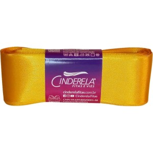 Fita De Cetim 38mm 10m. Amarelo Ouro-111518-76479