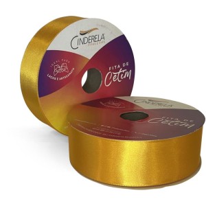 Fita De Cetim 38mm 50m. Amarelo Ouro-111512-21706