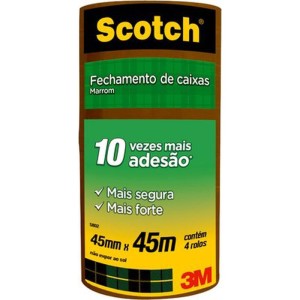 Fita Para Empacotamento Scotch 5802 Marrom 45mmx45m.-016141-63451