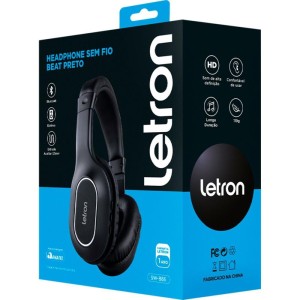 Fone De Ouvido Bluetooth Letron Headphone Beat S/fio Pt-110039-47925