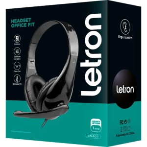 Fone De Ouvido Com Microfone Letron Heardset Esterio Fit P3-110038-49230