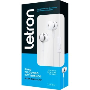 Fone De Ouvido Letron Intra Auricular P3 Br-110041-24999