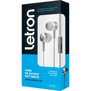 Fone De Ouvido Letron Intra Auricular P3 Pt-110040-87166