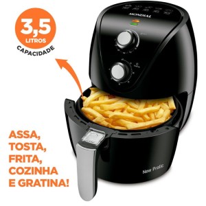 Fritadeira Air Fryer 3,5l 127v Preta-109403-96840