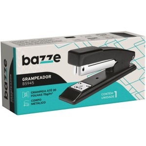 Grampeador Metal Bazze B5945 Preto 26/6 P/20f.-091902-45185