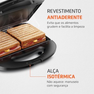 Grill Sanduicheira Pratic 127v Pt-109385-65948