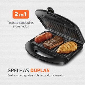 Grill Sanduicheira Pratic 127v Pt-109385-81723