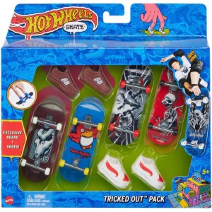 Hot Wheels Skate Skate + Tênis 4-pack (s)-103833-77910