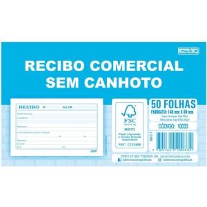 Impresso Recibo Comercial Sem Canhoto 50f-109701-27215