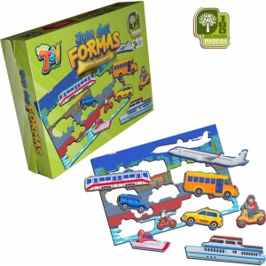 Jogo Didatico Formas Meio De Transporte Mdf-111627-13962