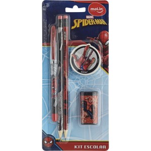 Kit Escolar Spider Man 5 Itens-022626-22021