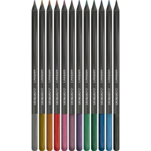 Lapis De Cor Redondo Carbon Line 12cores Metalicas-110069-58880