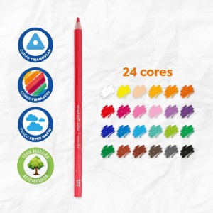 Lapis De Cor Triangular Mega Soft Color 24 Cores-110291-46015