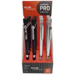 Lapiseira 0.7mm Jocar Pro Metal C/grafite 2cor-110083-27891