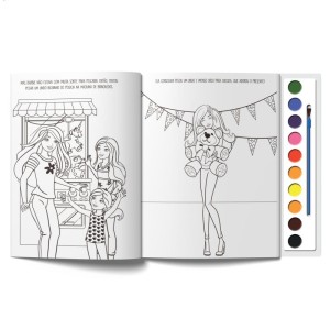 Livro Aquarela Barbie 28x27cm 16pgs-110892-49282