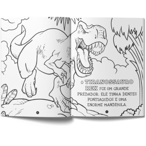 Livro Aquarela Dinossauros 28x27cm 16pgs-110894-64407