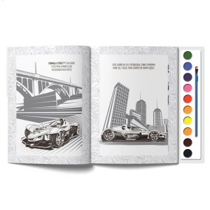 Livro Aquarela Hot Wheels 28x27cm 16pgs-110893-16088