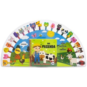 Livro Brinquedo Ilustrado Kit Divertido Fazenda