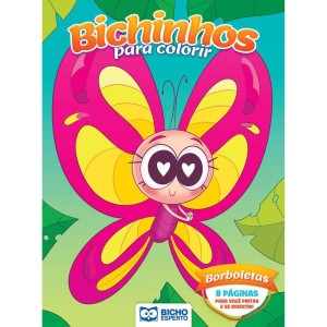 Livro Infantil Colorir Bichos Magicos 8pg 4 Titulos