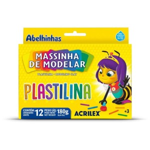 Massa Para Modelar Plastilina C/12 Cores 180g-003082-15780