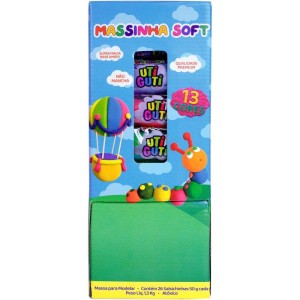 Massa Para Modelar Soft Utiguti 50g Cores Sort.