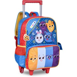 Mochila Infantil Com Rodinha Bolofofos G Az/vm-108824-28852