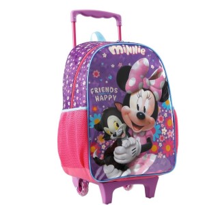 Mochila Infantil Com Rodinha Minnie X1-108485-71213