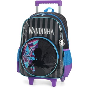 Mochila Infantil Com Rodinha Wandinha M Preta-107120-72020