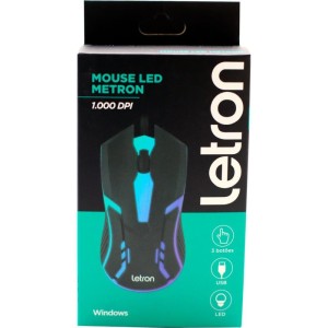 Mouse Optico Usb Letron 1000dpi Metron Pt-110031-84895