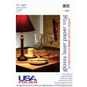 Papel Fotografico Laser A3 Glossy Paper 115g-107808-99601